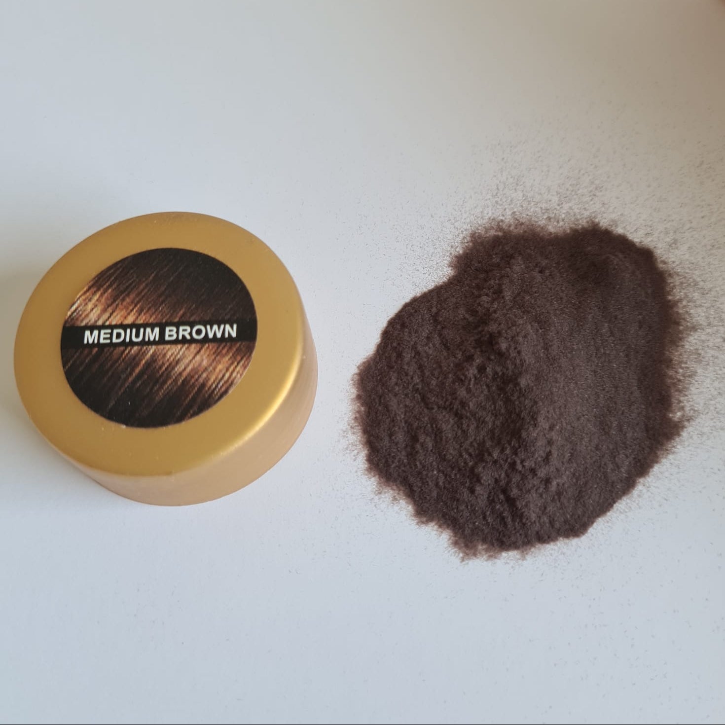 medium brown haarvezels