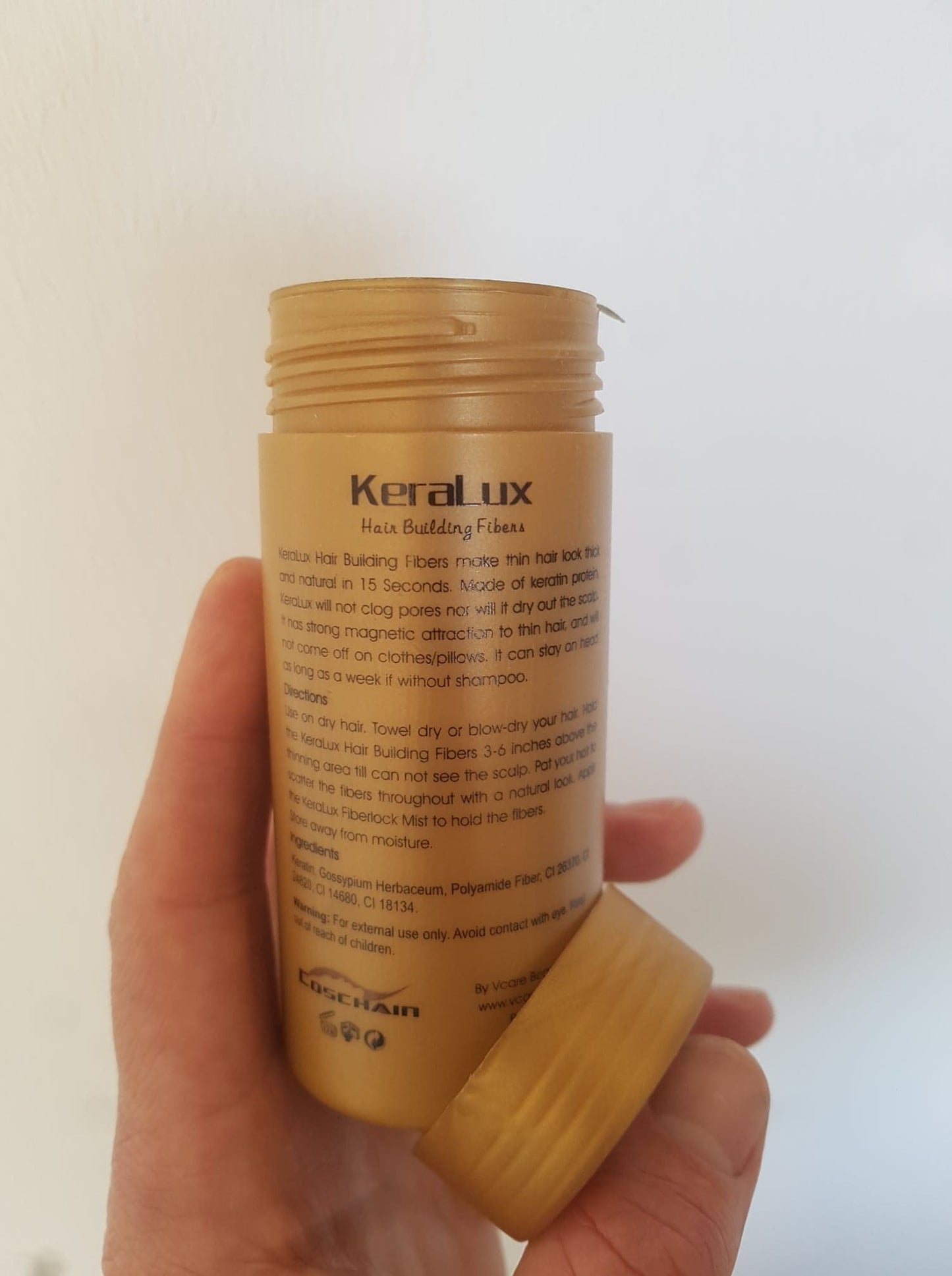 Keralux haarvezels zijaanzicht