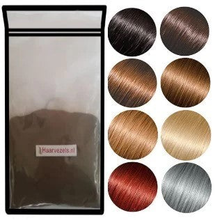 Huismerk Haarvezels, haarverdikker, haarpoeder, 50gram €29.95 - navulzak, navulverpakking, Haarvezels, haarverdikker, haarpoeder, haarverdichter, hairfibers, hair fibers