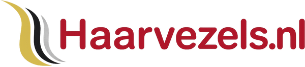 Transparante Haarvezels.nl logo met juiste kleur