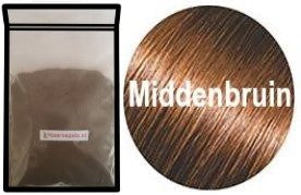 haarvezels haarverdikker haarpoeder haarcamouflage navulzak 100gram middenbruin