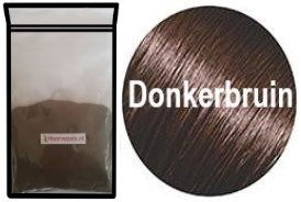 haarvezels haarverdikker haarpoeder haarcamouflage navulzak 50gram donkerbruin