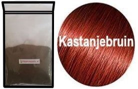 haarvezels haarverdikker haarpoeder haarcamouflage navulzak 50gram kastanjebruin