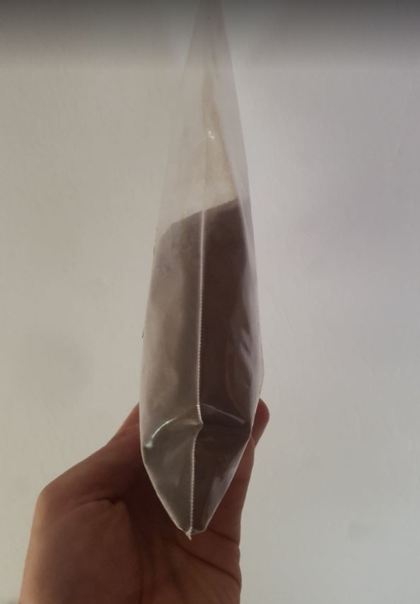 zijaanzicht haarvezels haarverdikker haarpoeder navulzak 100gram middenbruin