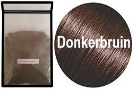 haarvezels haarverdikker haarpoeder haarcamouflage navulzak 100gram donkerbruin